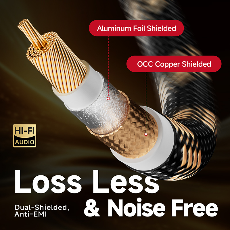 TODN Cyfrowy kabel koncentryczny audio 75Ω 7N OCC wysokiej klasy kabel stereofoniczny Rca robić Rca męnarty głośnik Hifi Subwoofer Kabel AV TV