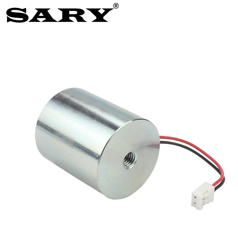 Mini solenoide elektromagnet, succión de 7kg, electroimán redondo pequeño, energizado y pierde su fuerza magnética, CC de 12V
