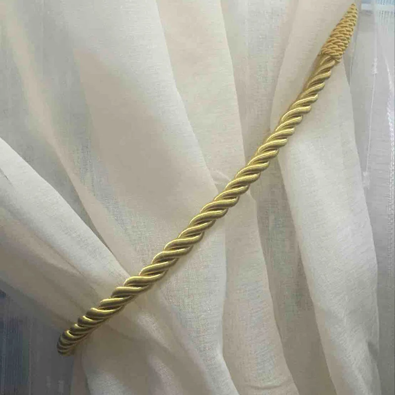 Attaches pour rideaux, support de sangle noué, accessoires décoratifs, document solide, 2 pièces/lot