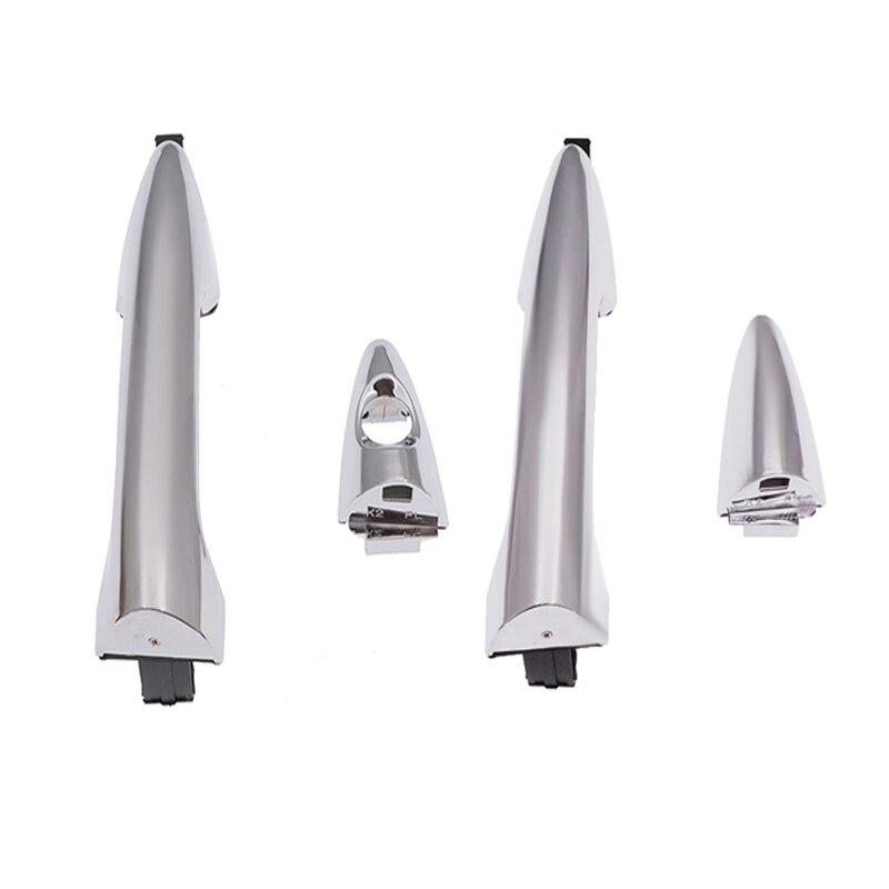 Manija de puerta Exterior delantera, trasera, izquierda y derecha para KIA RIO K2 manijas exteriores galvanizadas, accesorios para automóviles, estilo,: Front Pair