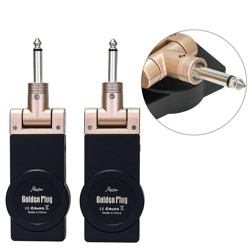 Rowin WS-20 2.4G Wireless Guitar Transmitter Receiver Set Rechargeable Guitar Wireless System 30 Meters Transmission Range