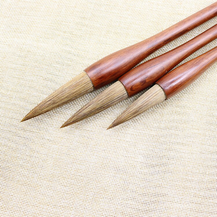 3Pcs/Set Weasel sheep Hairs Chinese Calligraphy Brushes Pen Artist Painting Writing Drawing Brush Fit For School supplies