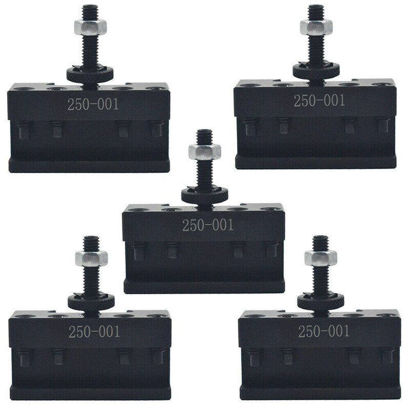5 stk hurtig skift drejning og vender drejebænk værktøjsholder beslag 250-001 cnc værktøjspost