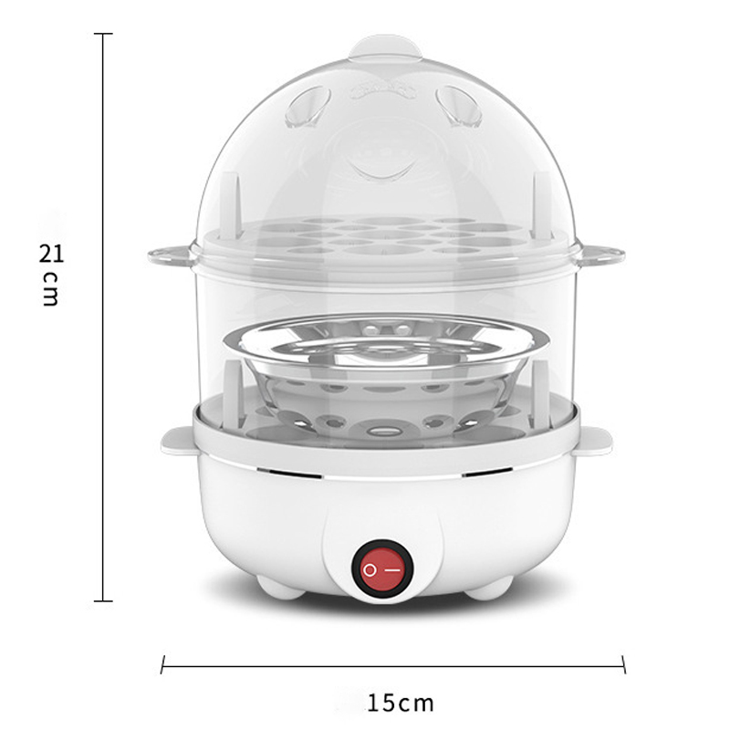 Portable Electric Egg Boiler 7/21 Eggs Three Layers Automatic Mini Steamer Kitchen Cooking Tools Egg Cooker Breakfast Machine