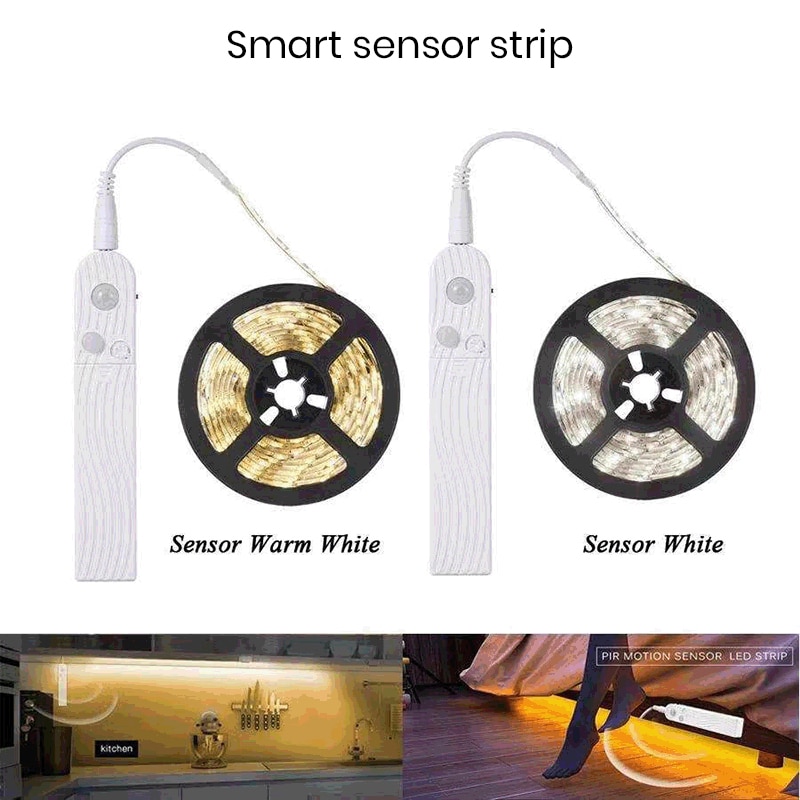 battery rechargeable body sensor 5V waterproof led2835 lamp with smart LED light bar wardrobe cabinet light
