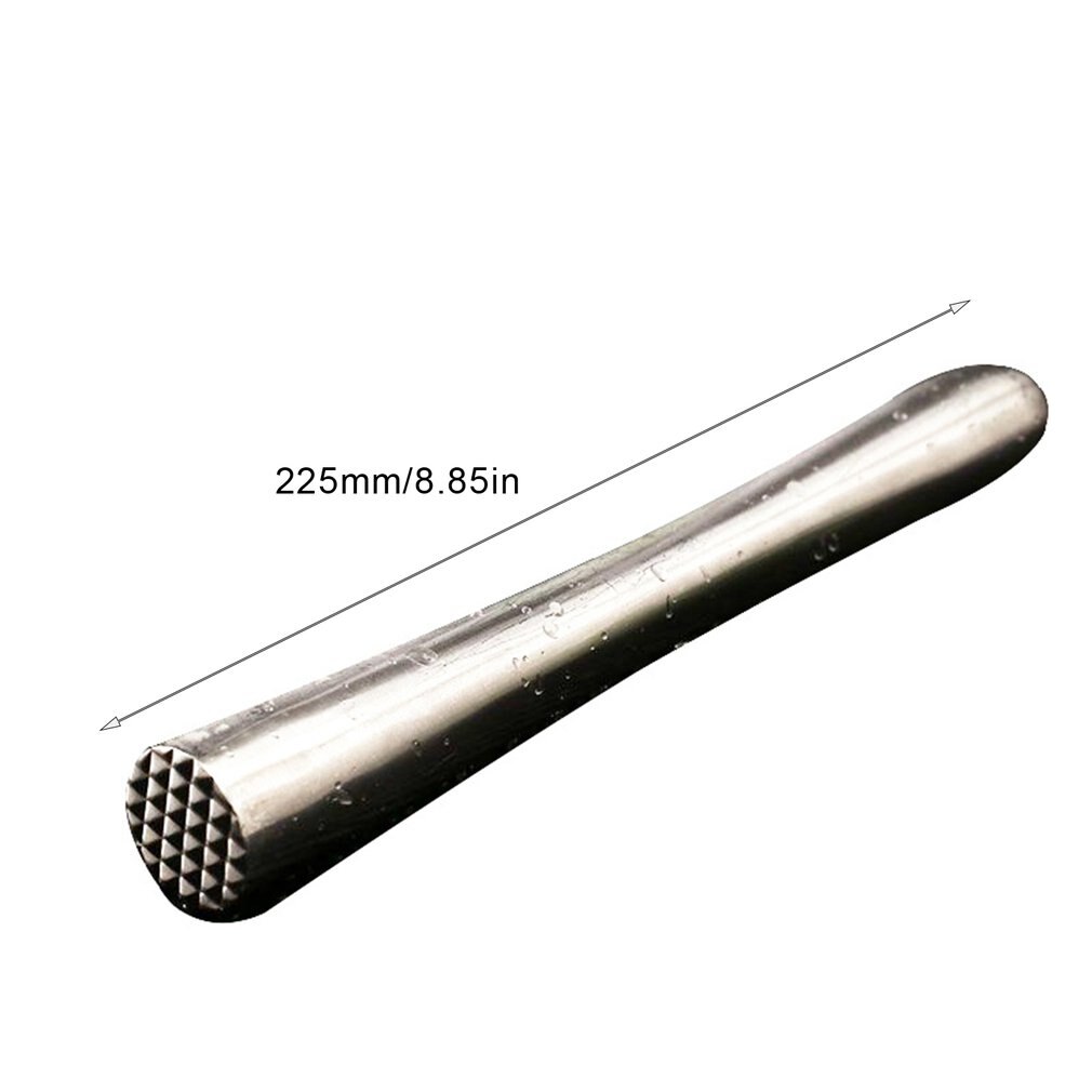 Stainless Steel Broken Popsicle Cocktail Masher Stirring Stick Bar Tool Ktv Bartending Special Tool: 22.5cm