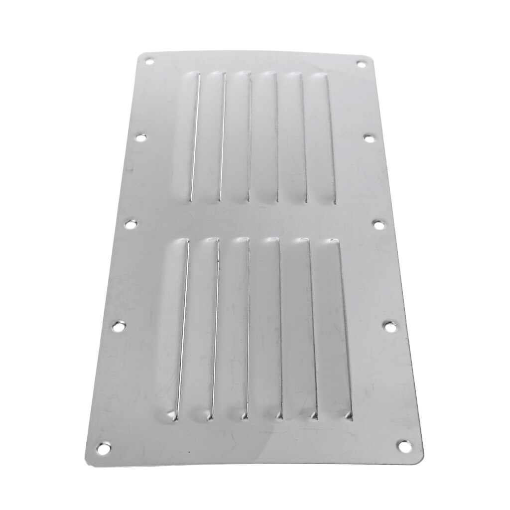 23 x 11.5 cm / 9 x 4.5 tums rektangulärt luftventilsgrill ventilationsgaller för byte av båt, rostfritt stål