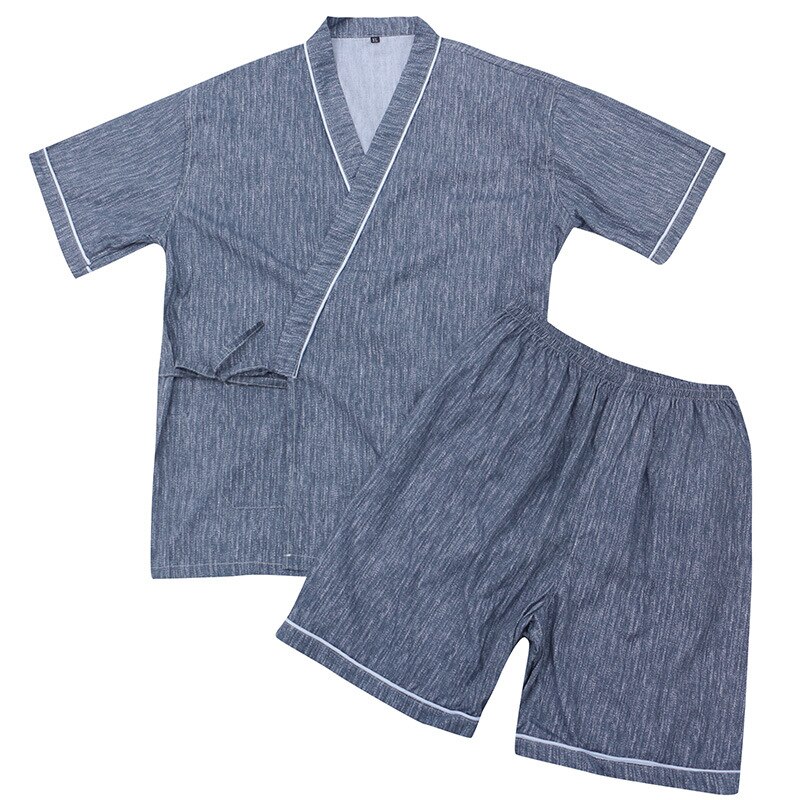 Verão conjunto de pijama novo estilo kimono casa roupas pijamas roupas de banho roupas de algodão puro pé saúde sap