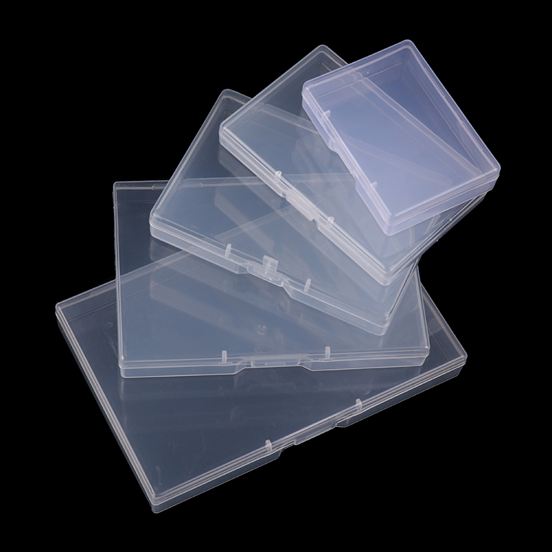 Boîte d'emballage en plastique transparente, rectangulaire, translucide, mallette de rangement, anti-poussière, durable, contenant pour bijoux de bain