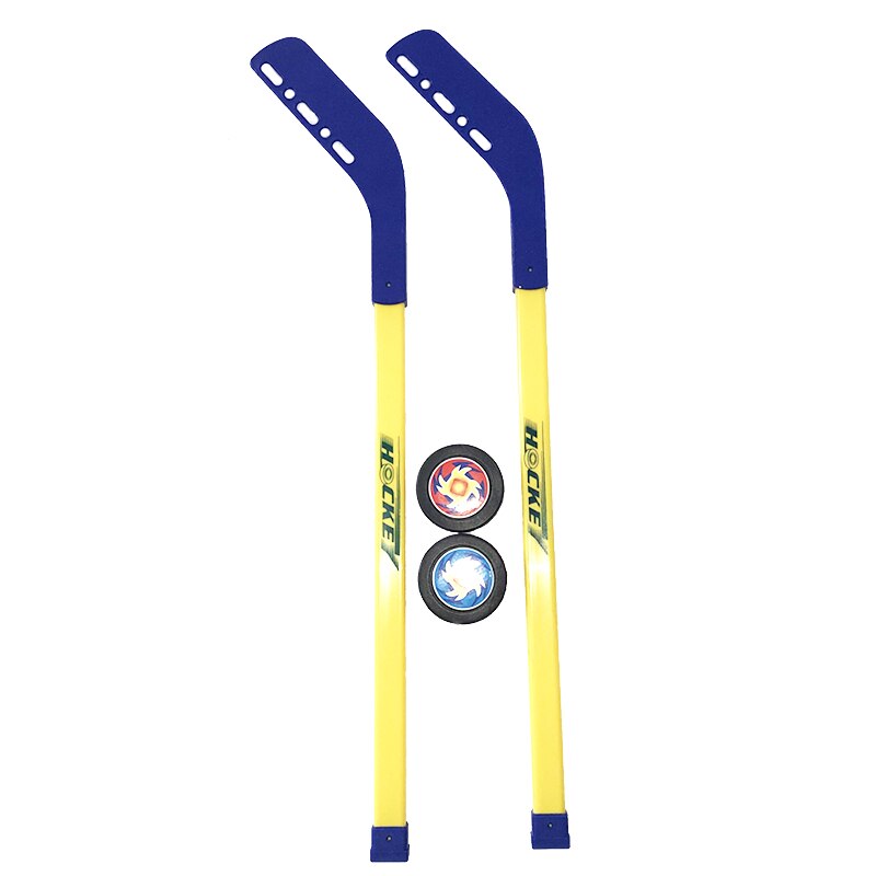 4 stk / sett barn barn vinterhockey stick treningsverktøy plast 2 x pinner 2 xball vintersport leketøy passer i 3-12 år