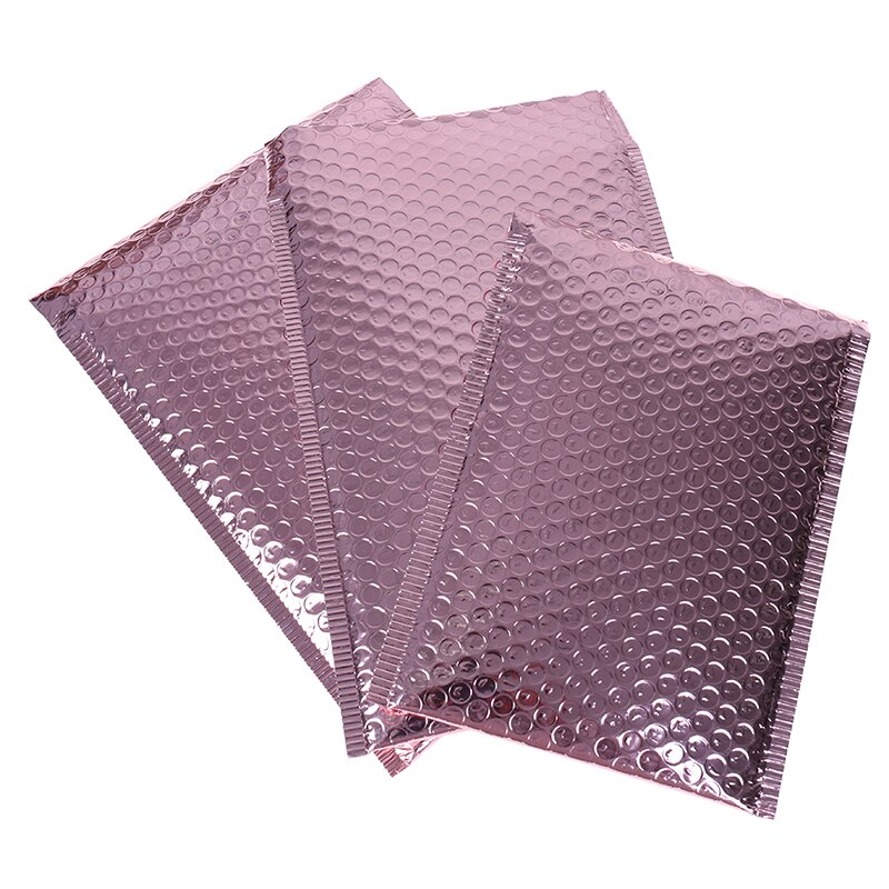 10Pcs Rose Gold Foam Envelope Bags Self Seal Mailers Padded Envelopes With Bubble Mailing Bag