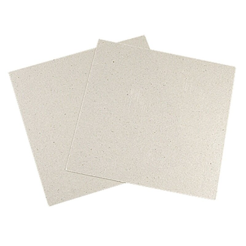 Placa de Mica para microondas, 2 x repuesto de 12x12 cm