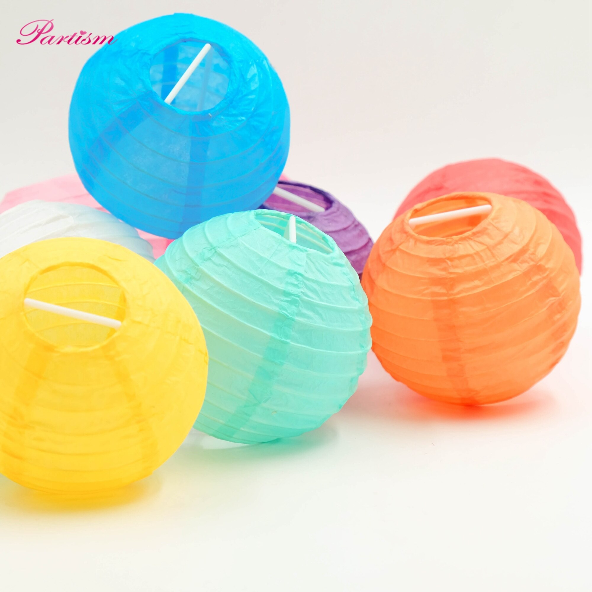 1Pcs 6Inch (15Cm) kleurrijke Papieren Lantaarn Ronde Lamp Bruiloft Thuis Party Festival Verjaardagsfeestje Decoratie Tuin Diy Supplies