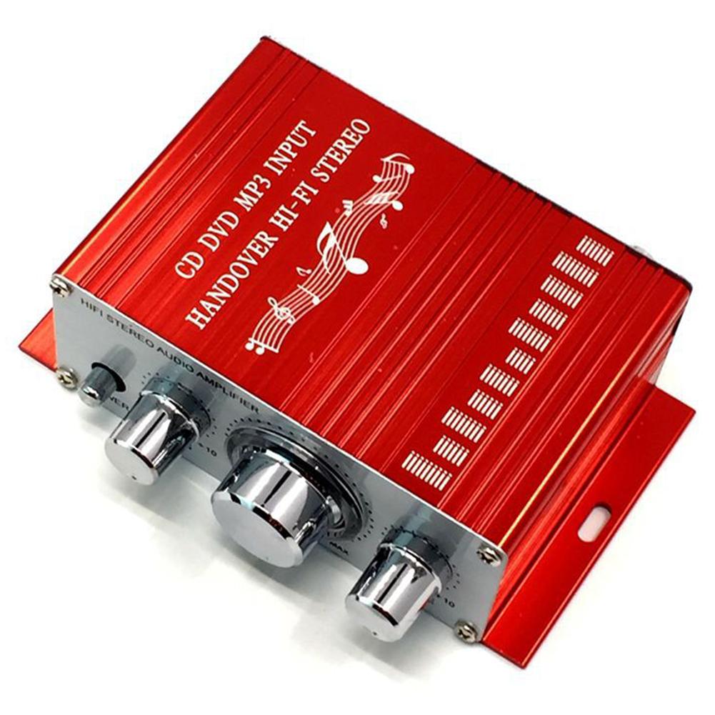 12V 2CH Car radio Amplifier motorcycle radio Mini Hi-Fi Stereo Audio Small Amplifier AMP for Car Motorcycle Modified Accessories
