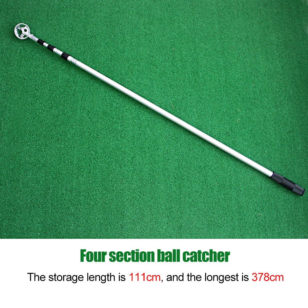 Golf Ball Retriever, Aluminum alloy Telescopic Extendable Golf Ball Retriever for Water Golf Ball Pick Up Retriever Golf: 378cm (12.4ft)