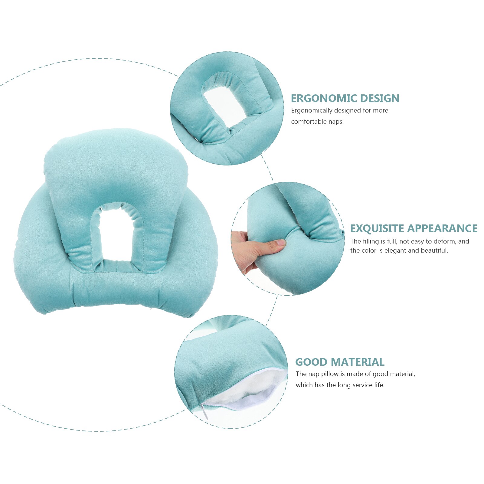 Comfortable Nap Pillow Students Sleeping Pillow Desktop Face Down Nap Pillow
