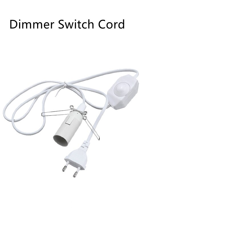 Hcnew 1,8 M Salz Lampe Dimmbare Lampe Halter E14 Buchse Lampe Basis für Salz Lampe mit EU Stecker Schwarz/weiß: white 1 / e27
