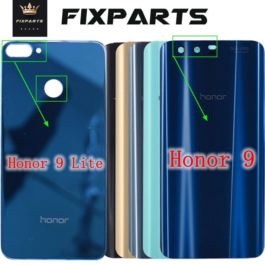 Original Gehäbenutzen Huawei honor 9 Lite Zurück Batterie Abdeckung Tür Hinten Glas Gehäbenutzen fallen 5,15 "Huawei honor 9 honor 9 Batterie abdeckung