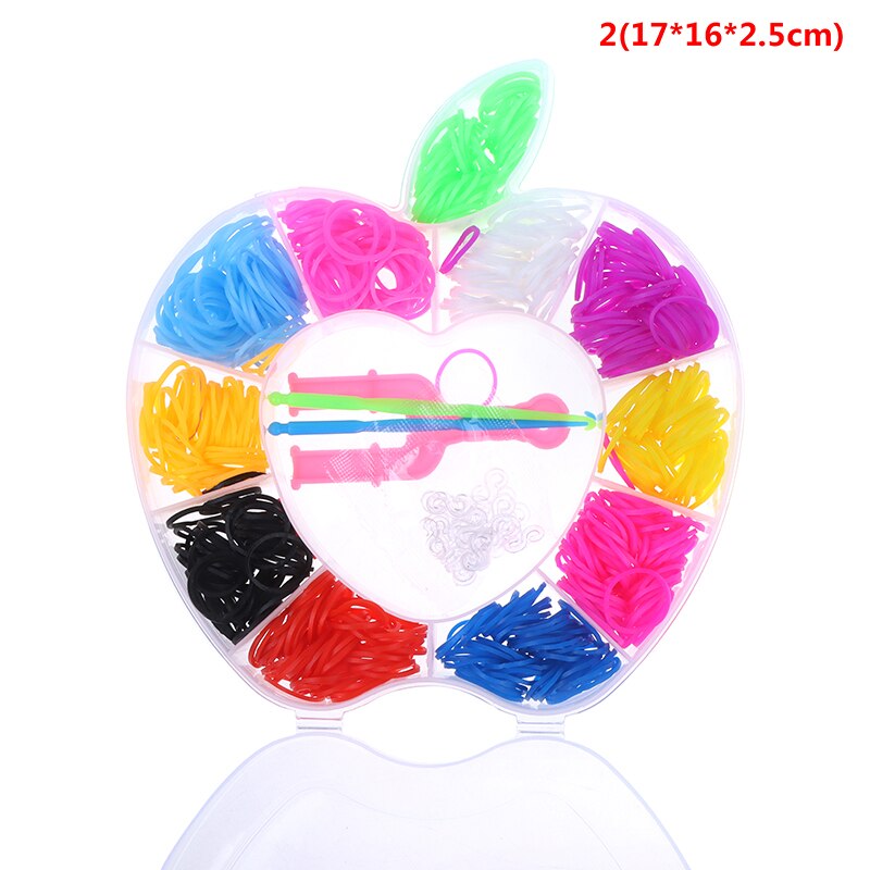 600pcs Loom Rubber DIY Band Bracelet Toys For Girl Craft Lacing Toy Woven Lace Bracelet Toy: A2