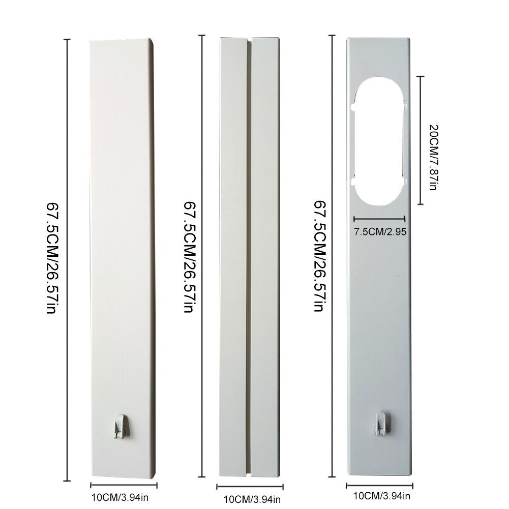 Adjustable Portable Air Conditioner Window Kit Slide Plate Wind Shield Window Adapter Connector Air Conditioning Accessories