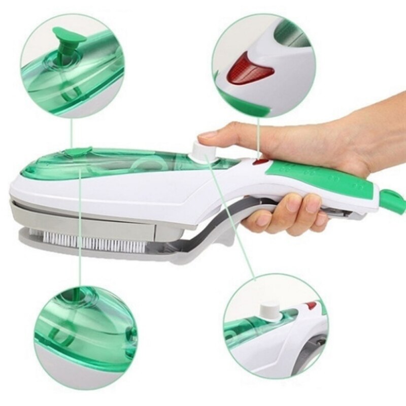 Draagbare handheld Kleren Strijken Machine elektrische kledingstuk stoomboot mini Reizen opknoping dampende ijzer doek Borstel UK US EU