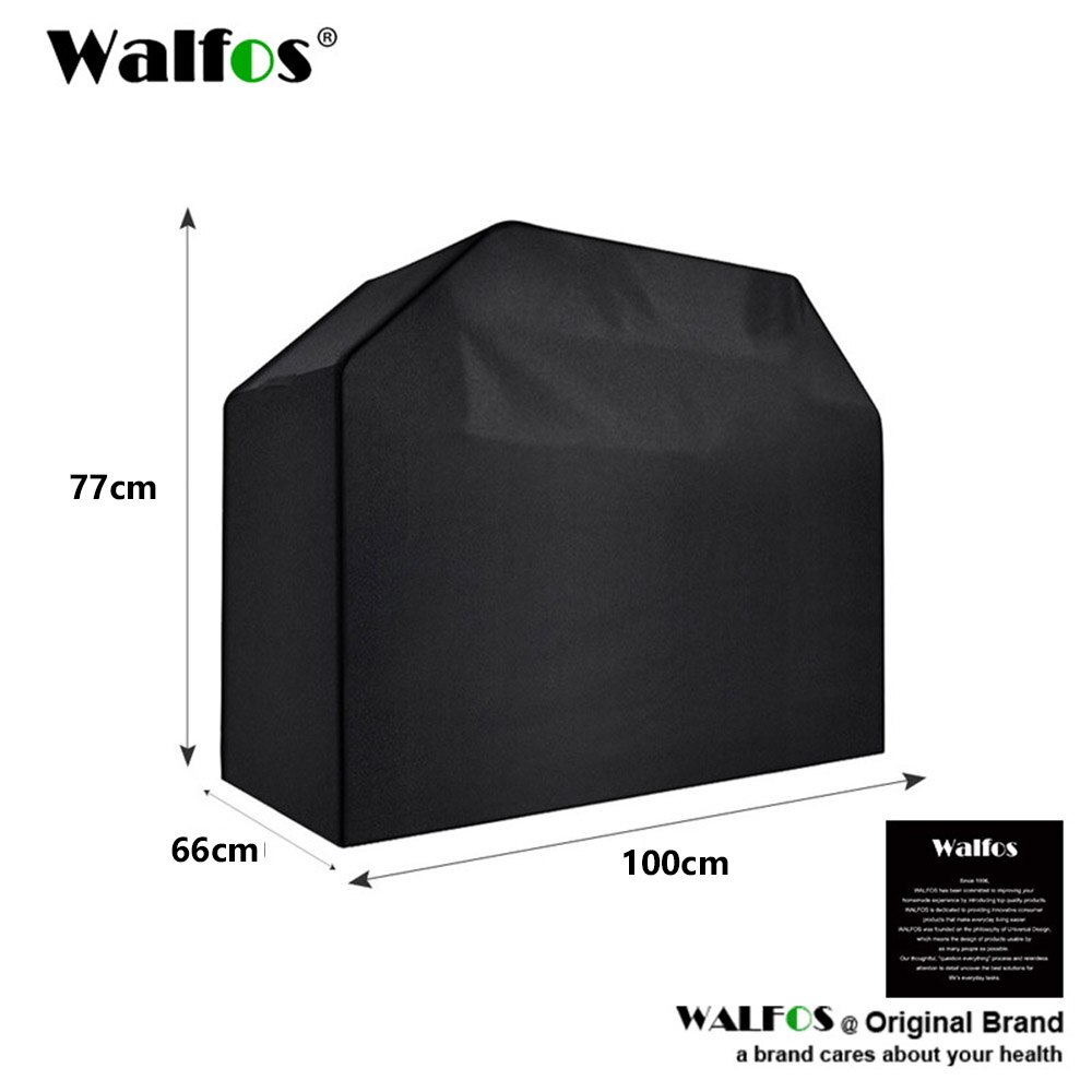 WALFOS Waterproof Grill Cover BBQ Grill Outdoor Rainproof Dustproof Heavy Duty Grill Cover for Gas Charcoal Electric Grill: 100x66x77cm