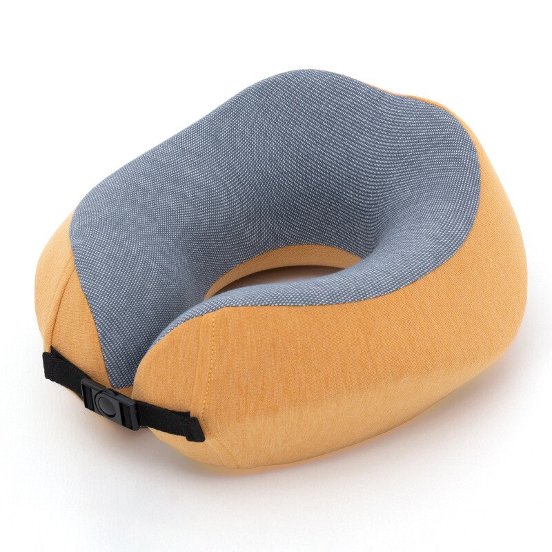 Reizen U-vorm Kussen Multipurpose Hals Brancard Rugleuning Kussen Ademend Traagschuim Gezondheidszorg Kussens: YELLOW