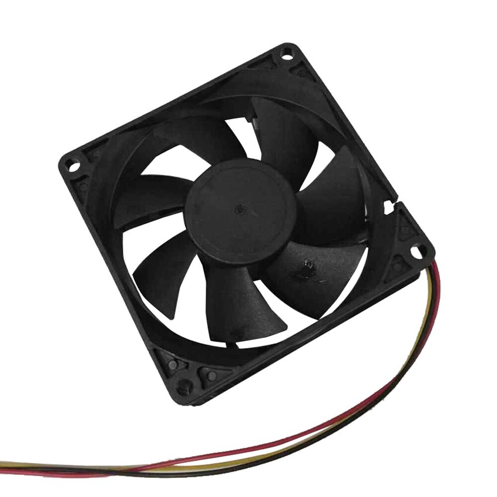 Computer Case Pc Fan Rustig 8Cm/80Mm/80X80X25Mm 12V Computer/Pc/Cpu Stille Koeling Apparaat Case Fan Zwart 3pin Interface
