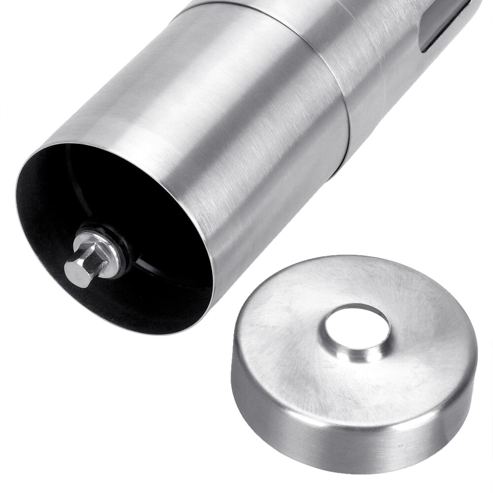 Kahvipapujen jauhin siemenmylly hopeanvärinen jauhin ruostumattomasta teräksestä valmistettu mini kannettava käsintehty keittiötyökalu