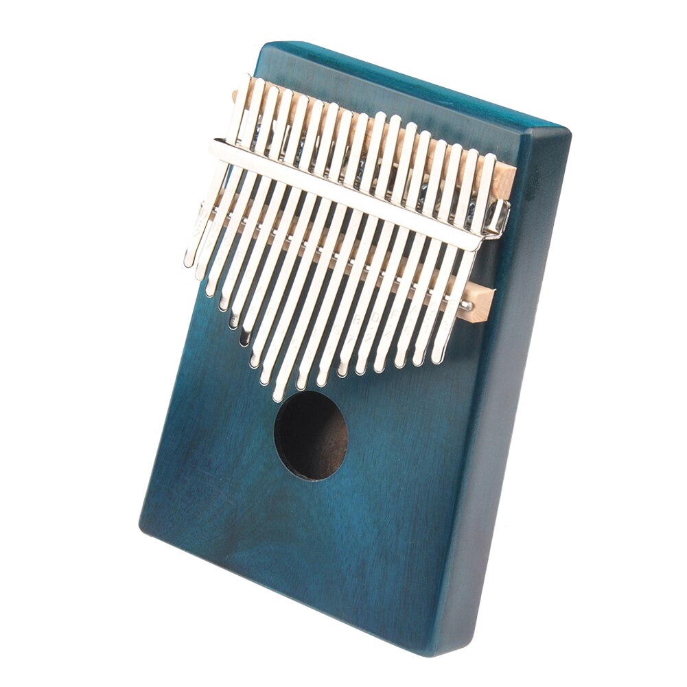 Hout Duim Vinger Piano 17 Toetsen Kalimba Mbira Body Muziekinstrument Plezierige Instrument Levert Voor Kind: Dark Blue