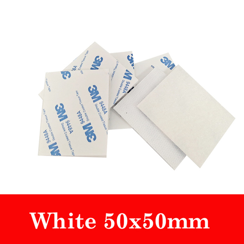 10 Paren/partij 3M Sterke Zelfklevende Lijm Klittenbandsluiting Tape Nylon Sticker Haak Lijm Voor Diy Accessoires: White 5cm X 5cm