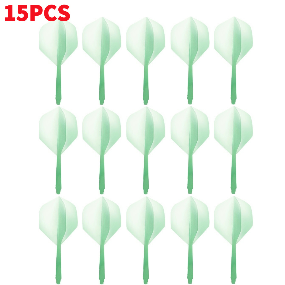 Vols et arbres de fléchettes intégrés, 3 à 15 pièces, fléchettes professionnelles Anti-chute, arbre et vols intégrés en plastique, accessoire de fléchettes: Gris foncé