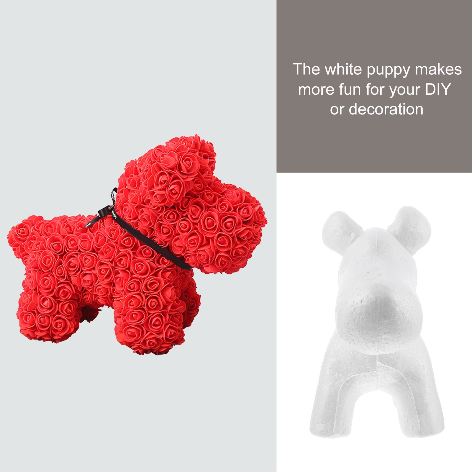 Polystyrene Modelling Puppy Mould for Wedding Party Decoration