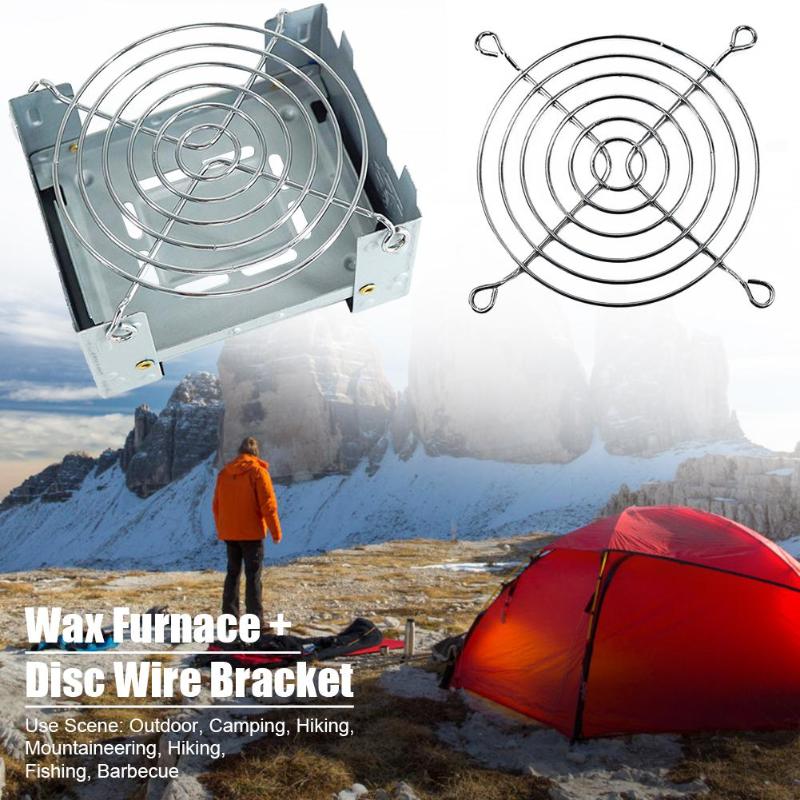 Outdoor Camping Opvouwbare Wax Oven Met Roestvrij Stalen Schijf Draad Bracke Wax Kachel Camping En Wandelen Accessoires