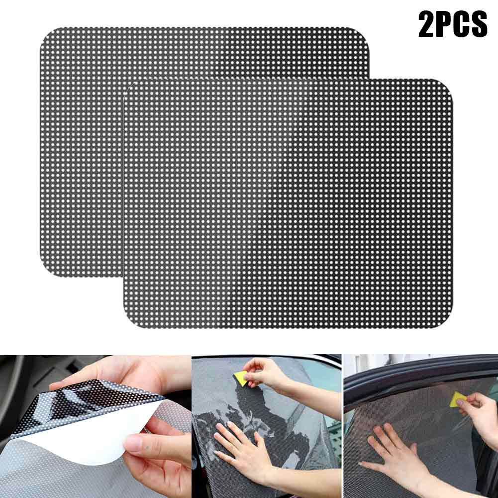 2 Pcs Universal Sombra Janela Do Carro Etiqueta Reutilizáveis Agarram C44 Sombrinha Proteção UV para Crianças Animal de Estimação