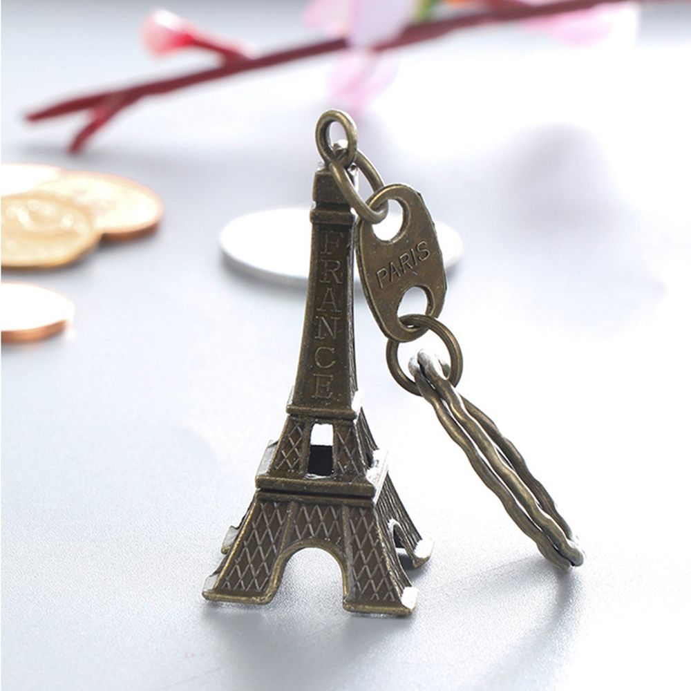 Torre Eiffel Turm Keychain Für Schlüssel Souvenirs, Paris Tour Eiffel Keychain Schlüssel Kette Schlüssel Ring Dekoration Schlüssel Halfter: Braun