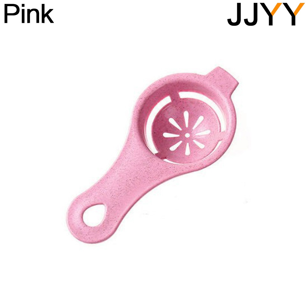 JJYY cocina huevo blanco DIY separador titular tamiz divertido divisor Stonego herramienta de cocina accesorios para hornear: Rosa