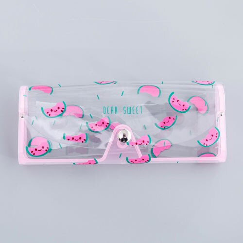 1 PCS Cartoon Cute Travel Transparent PVC Eye Glasses Cosmetic Makeup Earphone Organizer Bag Case: 4