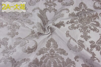 Classe superior grosso e sólido europeu clássico algodão linho chiffon sofá tecido jaccquard chenille veludo junta de madeira conjunto CR14-117: 2A