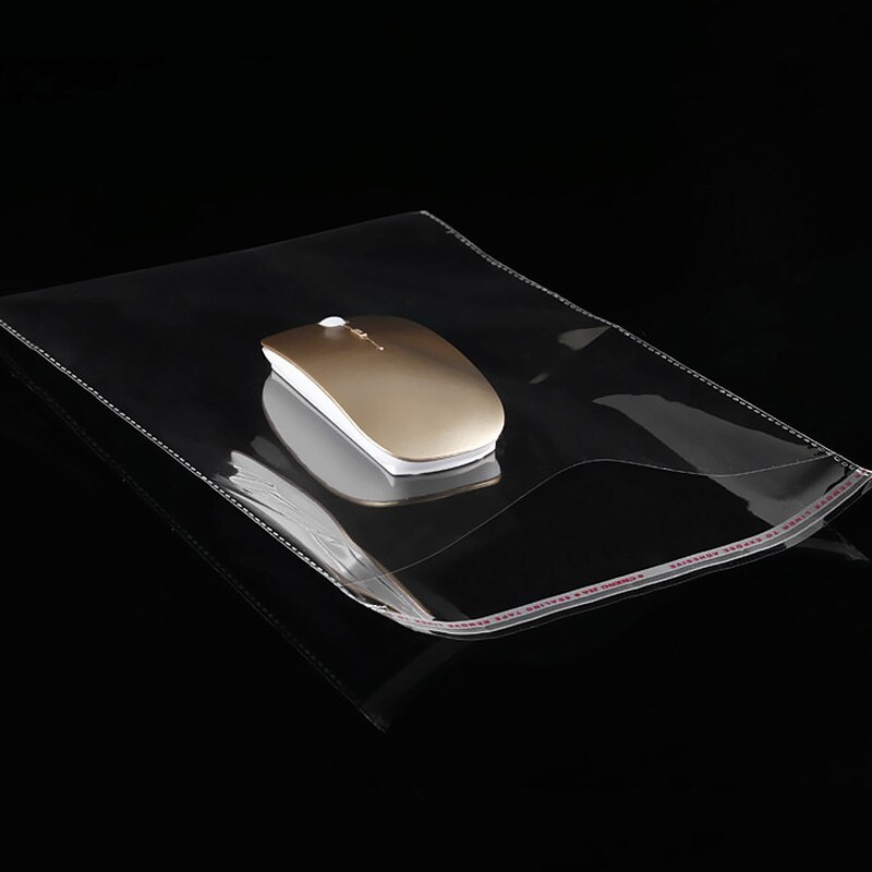 100pcs Self Seal Self adhesive Bag Transparent Storage Bags Jewelry Packaging Packaging Bags Home Plastic