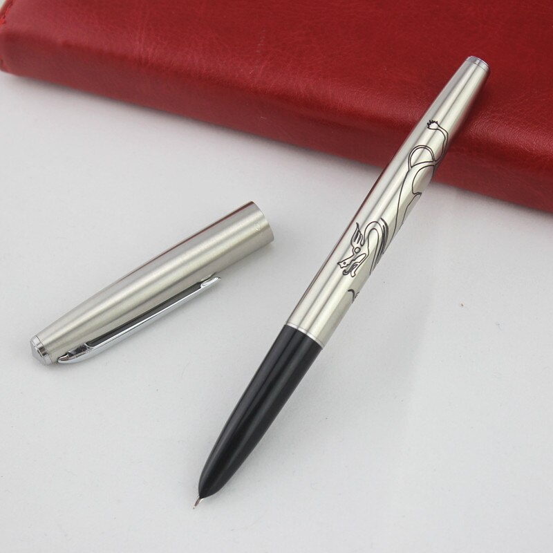 Financial tip 0.38mm Extremely fine Fountain pen Stainless steel Classic body Jinhao 911 Stationery Office school supplies 6619: Q
