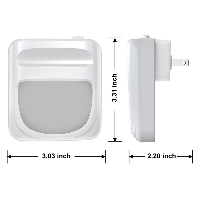 EU US Plug Human Body Sensor Light Sensor Control LED Night Light Children Night Light Children Living Room Lighting Smart Home