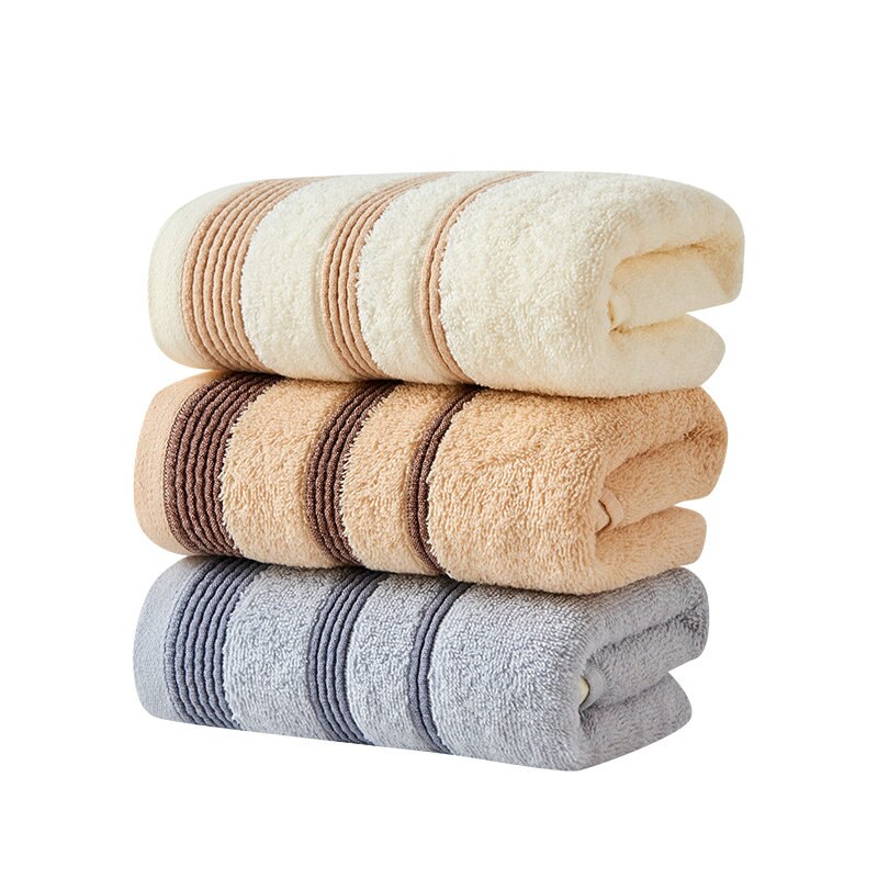 Face Towel Bathroom Super Absorbent Luxury Soft Cotton Towels Hand Towel 33x72cm Stripe Style 100% Cotton