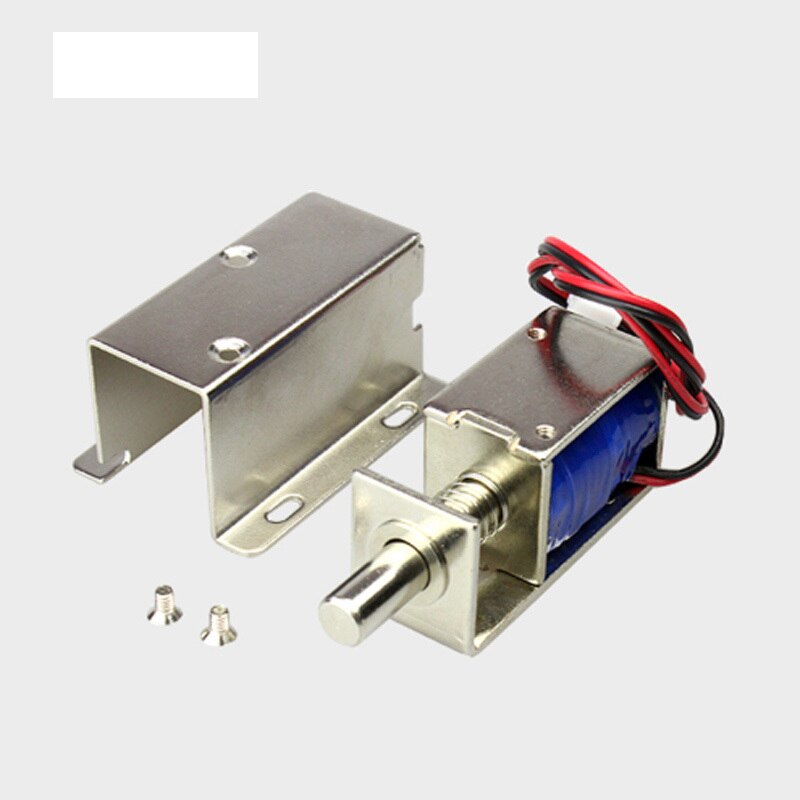 Small electromagnetic lock 12V or 24V DC locker electronic lock mini electric bolt lock supermarket round mouth lock