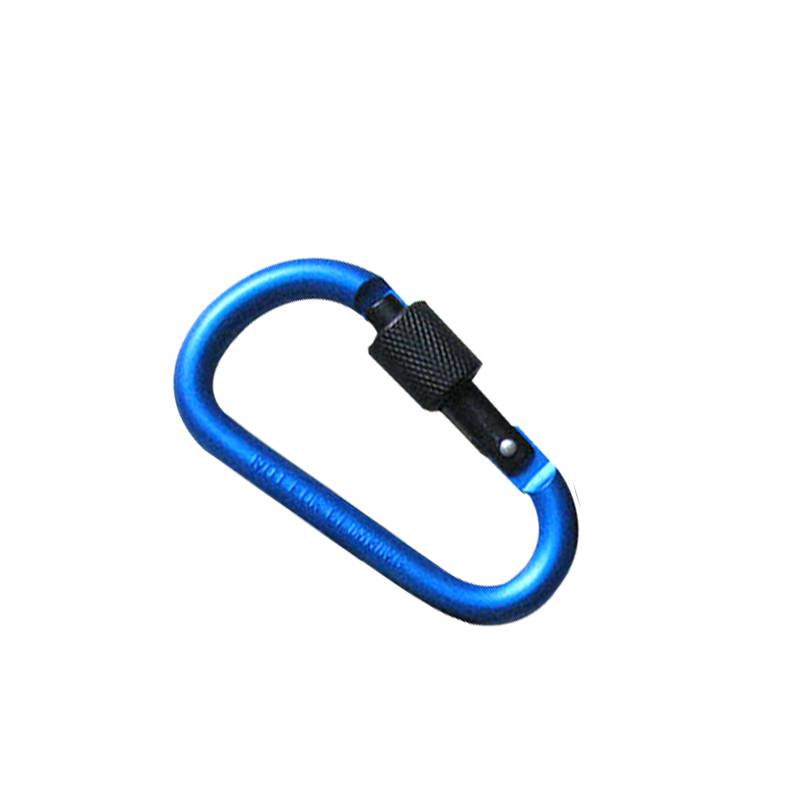 Aluminum Carabiner D-Ring Key Chain Clip Camping Keyring Snap Hook Outdoor Travel Kit