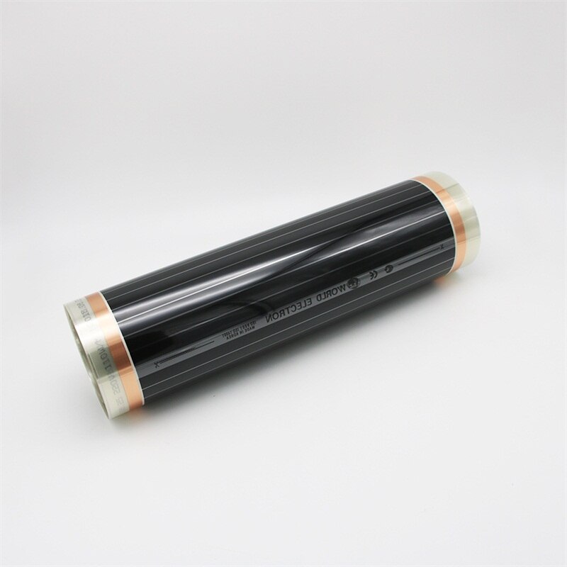 50CM * 2M 220W Elektrische Kohlenstoff Beheizten Boden Unter Teppich Heizung Film mit Klemmen, Isolierung beschmieren