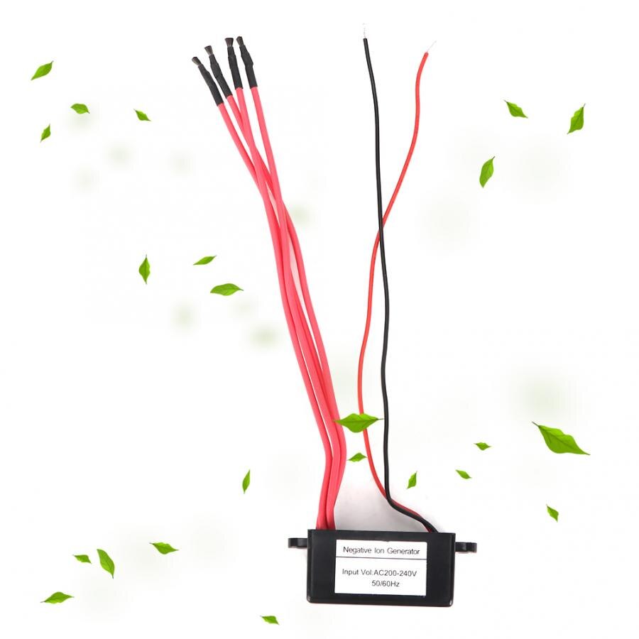 Air Purifier Generator AC 220V High Output Air Ionizer Ioniser Airborne Negative Ion Anion Generator DIY 4 Negative Line