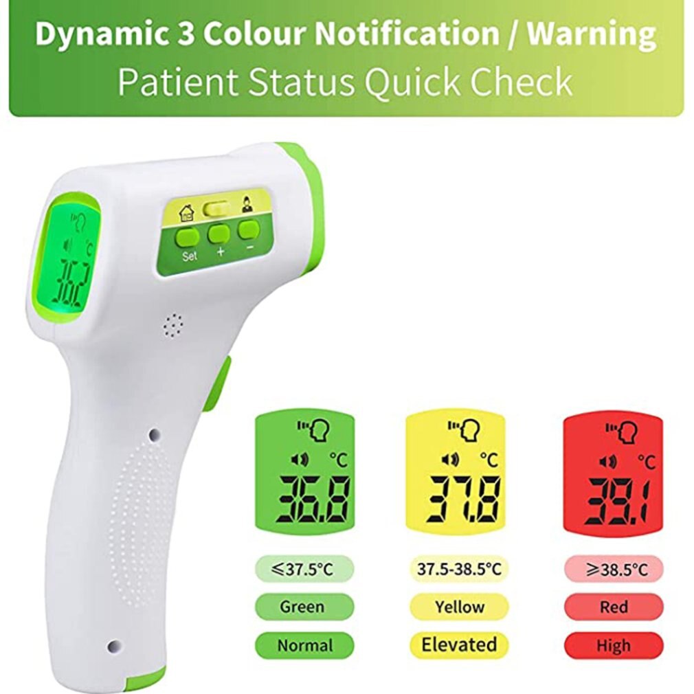 Thermometer Gun Digitale Lichaamstemperatuur Meting Non-contact Infrarood Voorhoofd Thermometer