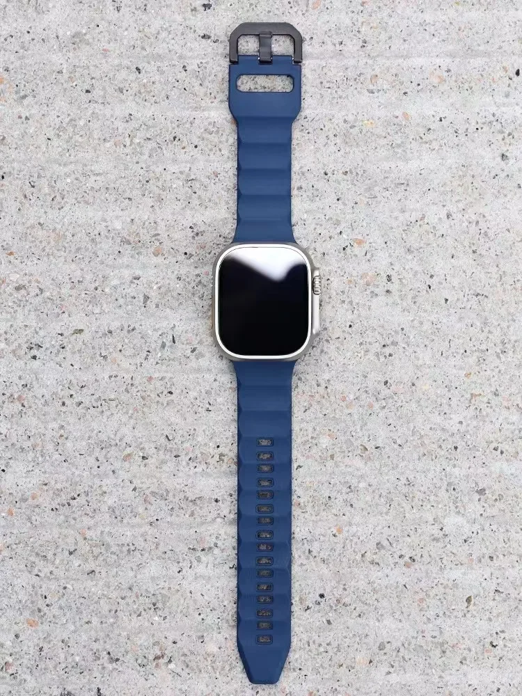 Sports Strap For Apple Watch Ultra2 49mm 10 42mm 46mm 9 8 7 45mm 41mm Silicone Bracelet band iWatch 6 5 4 SE 44mm 40mm 38mm Belt