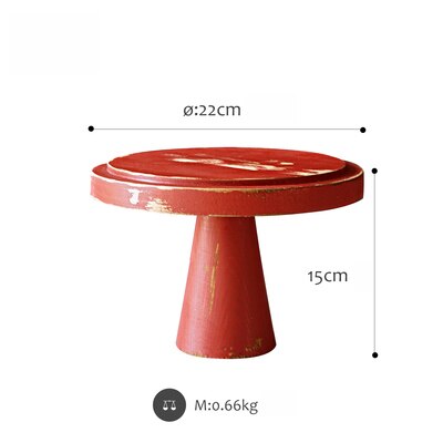 Sweetgo vintage rød kageholder cupcake bakker jule hjemmedekoration opbevaringsstativer dessert bord fest leverandør kinesisk stil: 11
